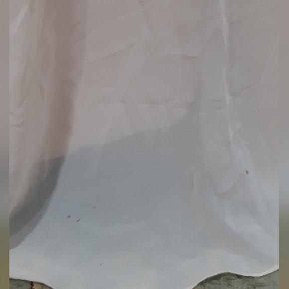 Pale pink ruffle top gown - Picture 4 of 5